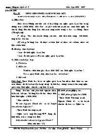 Bài giảng Môn Lịch sử 7 - Bài 19: Cuộc khởi nghĩa Lam Sơn (1418-1427)