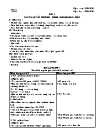 Giáo án Công nghệ 6 - Tiết 2, Bài 1: Các loại