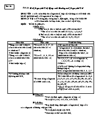 Giáo án Lớp 6 - Môn Toán - Tiết 26 - Bài 14: Số nguyên tố, hợp số. Bảng số nguyên tố