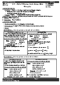 Giáo án lớp 11 môn Toán - Tuần 4 - Tiết 12 - Bài 3: Một số phương trình lượng giác đơn giản