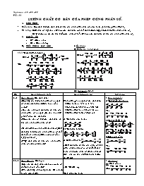 Giáo án lớp 6 môn học Số học - Tiết 81 - Bài 8: Tính chất cơ bản của phép cộng phân số