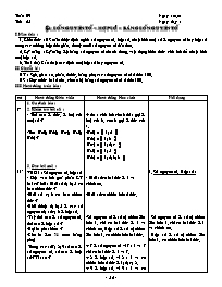 Giáo án lớp 6 môn học Số học - Tuần 9 - Tiết 25 - Bài 4: Số nguyên tố – hợp số – bảng số nguyên tố