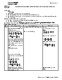 Giáo án môn Số học lớp 6 - Tiết 91: Luyện tập các phép tính về phân số và số thập phân