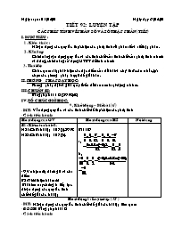 Giáo án môn Số học lớp 6 - Tiết 92: Luyện tập các phép tính về phân số và số thập phân (tiếp theo)