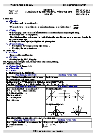 Giáo án môn Toán lớp 12 - Tuần 5 - Tiết 13 - Bài 5: Khảo sát sự biến thiên và vẽ đồ thị của hàm số
