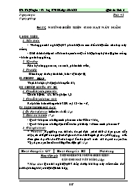 Giáo án môn Sinh học lớp 6 - Tiết 42 - Bài 35: Những điều kiện cho hạt nảy mầm