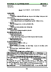 Giáo án môn Sinh học lớp 6 - Tiết 48 - Bài 40: Hạt trần - Cây thông